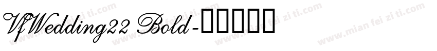 VfWedding22 Bold字体转换